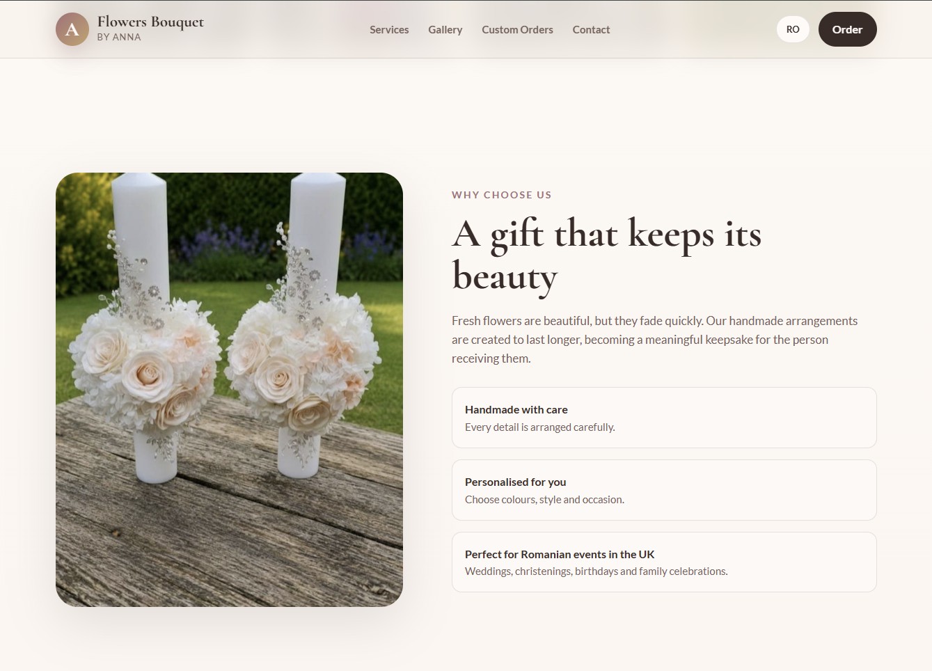 Flowers Bouquet By Anna why use screenshot
